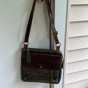 Overland leather handbag